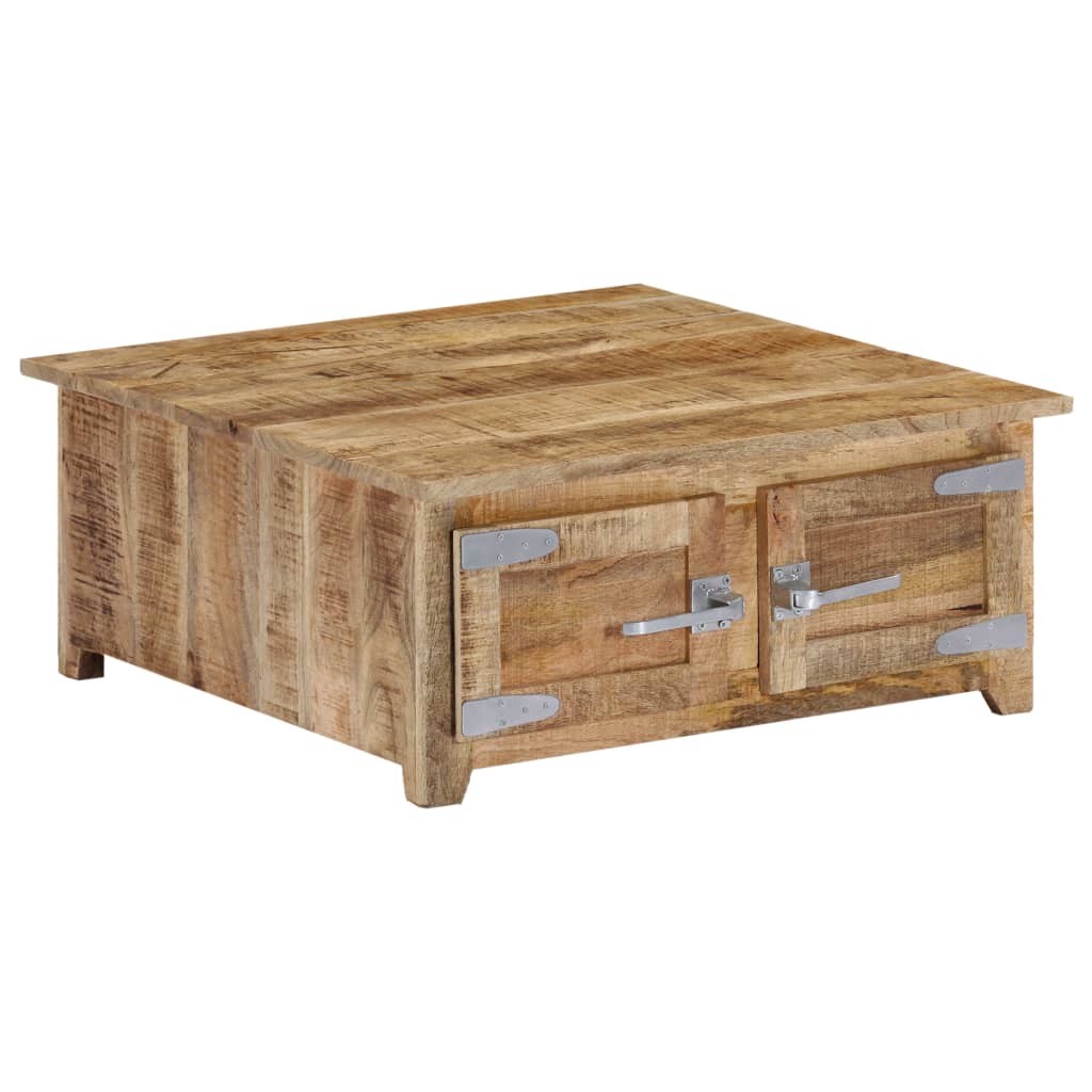 Salontafel 70x70x30 cm massief mangohout is nu te koop bij PeponiXL, paradijselijk wonen!