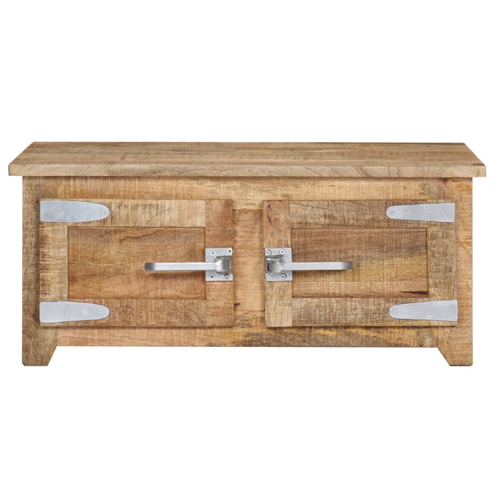 Salontafel 70x70x30 cm massief mangohout is nu te koop bij PeponiXL, paradijselijk wonen!