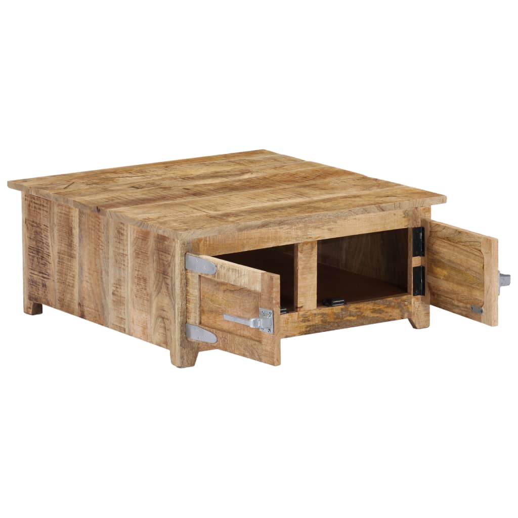 Salontafel 70x70x30 cm massief mangohout is nu te koop bij PeponiXL, paradijselijk wonen!