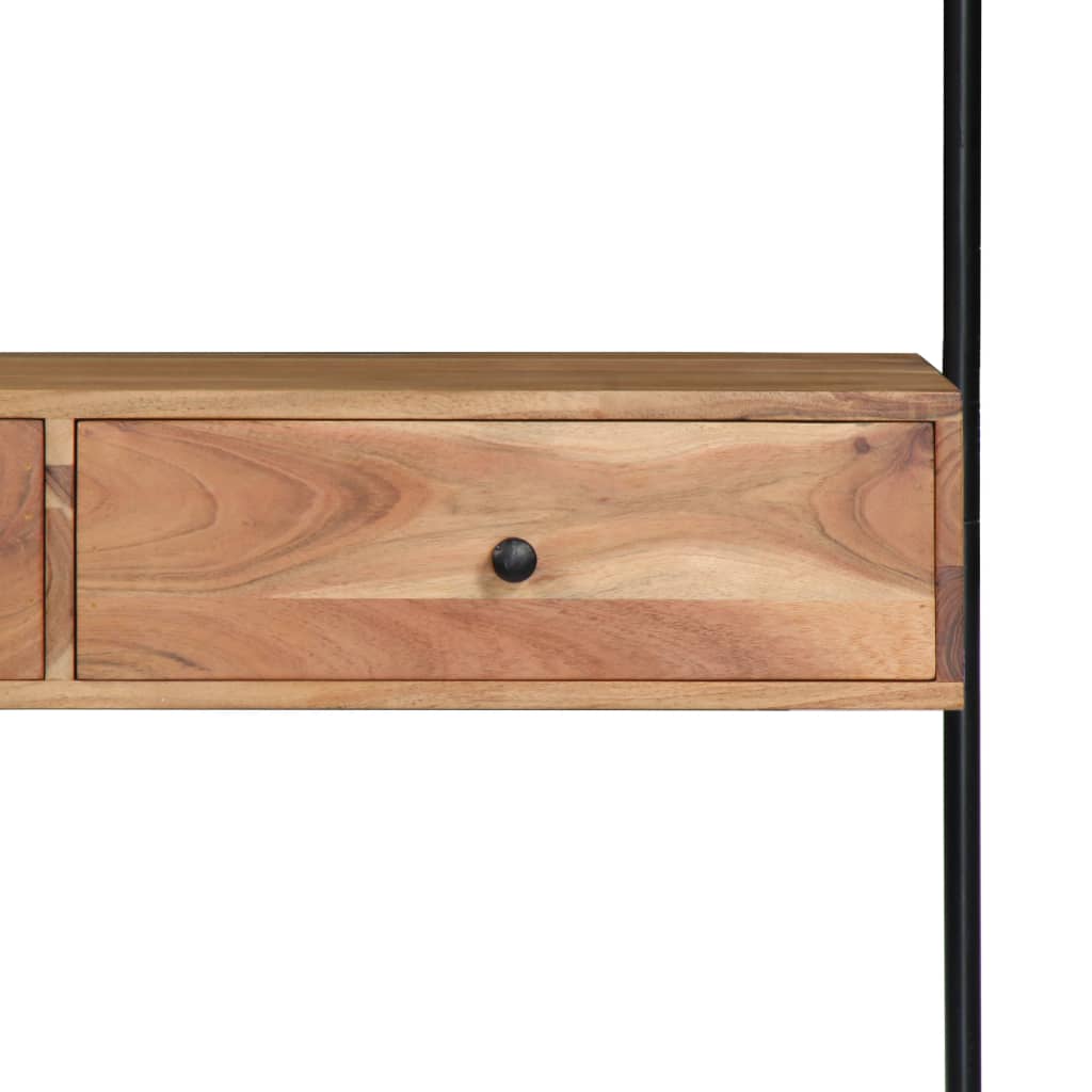 Wandbureau 90x40x170 cm massief acaciahout is nu te koop bij PeponiXL, paradijselijk wonen!