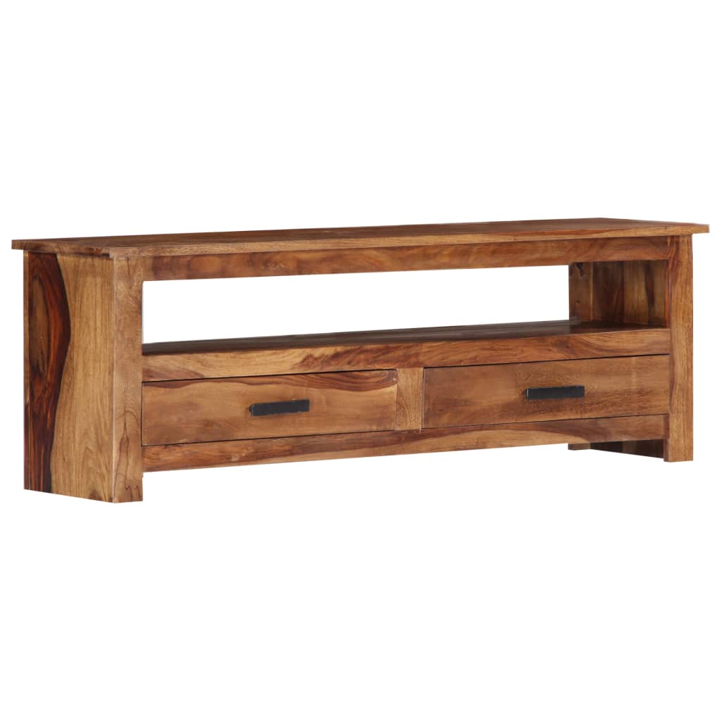 Tv-meubel 118x30x40 cm massief hout is nu te koop bij PeponiXL, paradijselijk wonen!