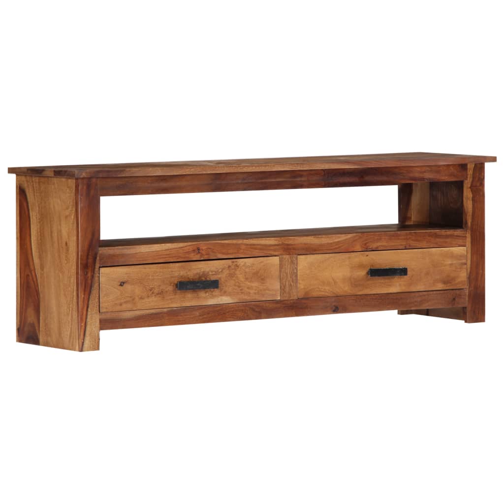 Tv-meubel 118x30x40 cm massief hout is nu te koop bij PeponiXL, paradijselijk wonen!