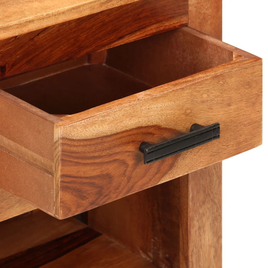 Nachtkastje 40x30x50 cm massief hout is nu te koop bij PeponiXL, paradijselijk wonen!