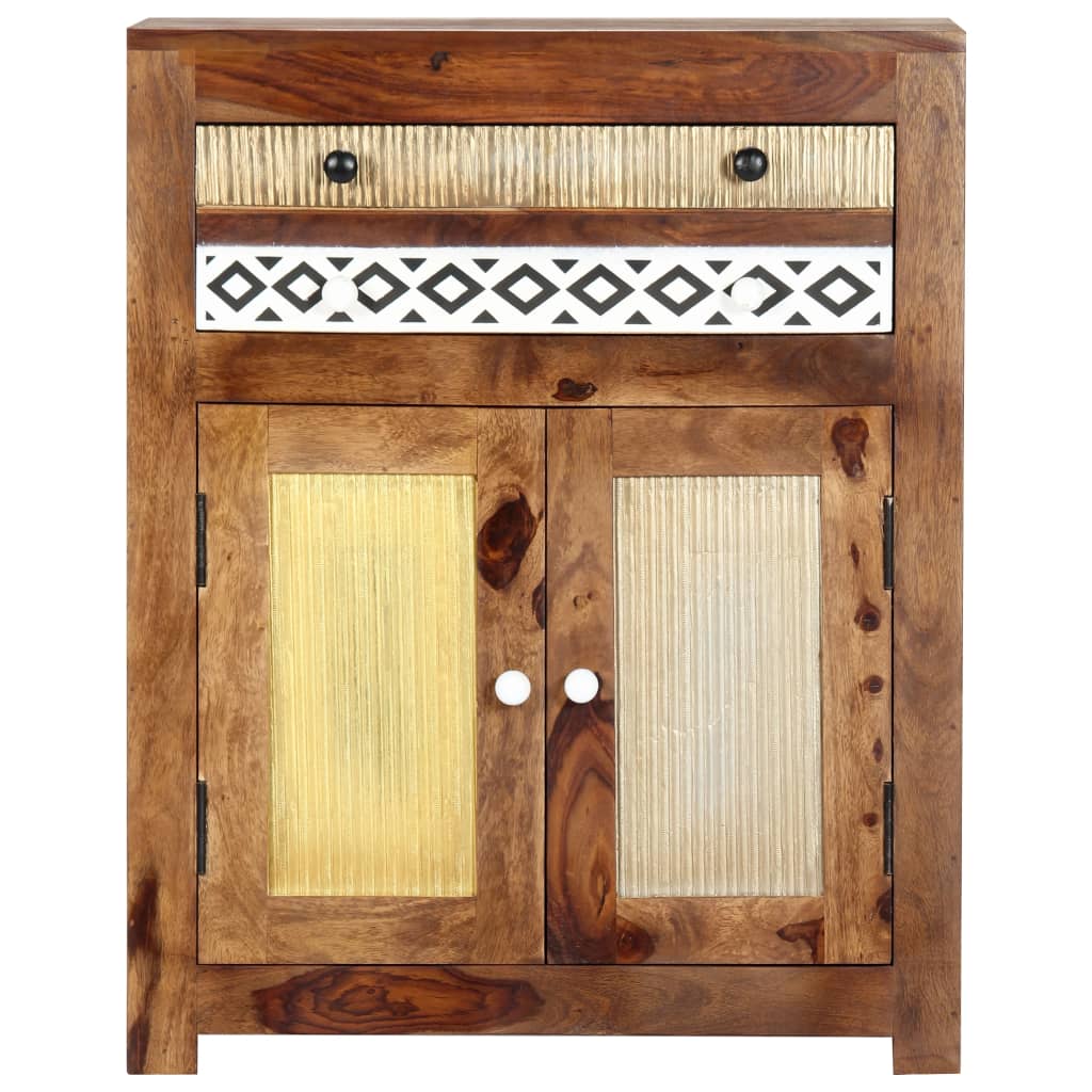 Bijzetkast 60x30x75 cm massief acaciahout is nu te koop bij PeponiXL, paradijselijk wonen!