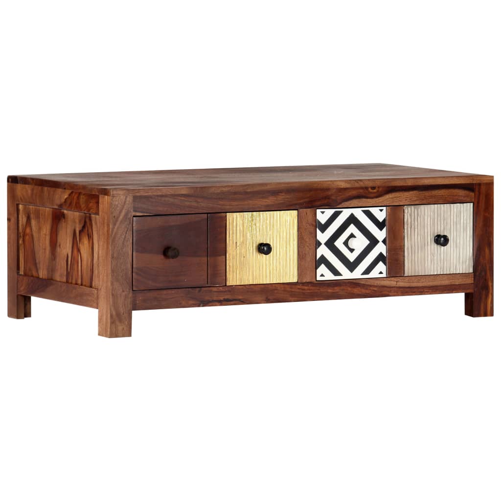 Salontafel 90x50x30 cm massief acaciahout is nu te koop bij PeponiXL, paradijselijk wonen!