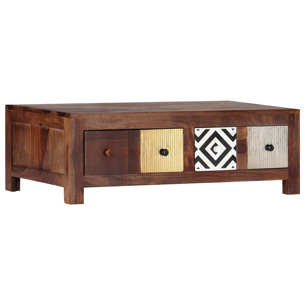 Salontafel 90x50x30 cm massief acaciahout is nu te koop bij PeponiXL, paradijselijk wonen!