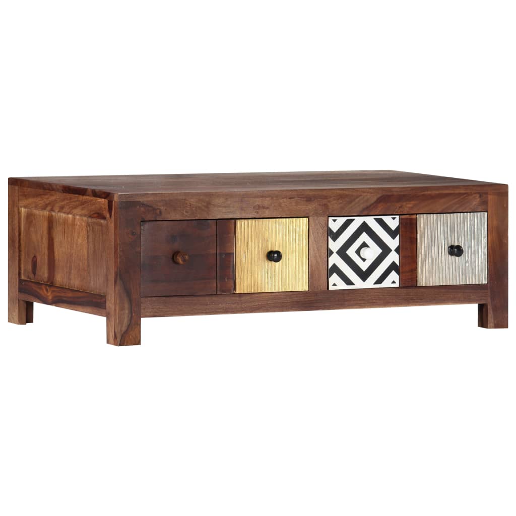 Salontafel 90x50x30 cm massief acaciahout is nu te koop bij PeponiXL, paradijselijk wonen!