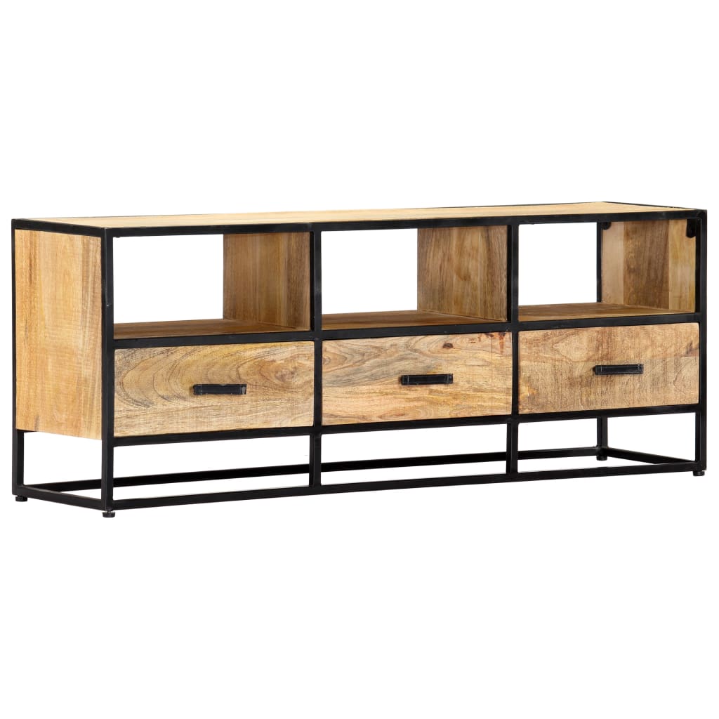Tv-meubel 120x30x45 cm massief mangohout is nu te koop bij PeponiXL, paradijselijk wonen!