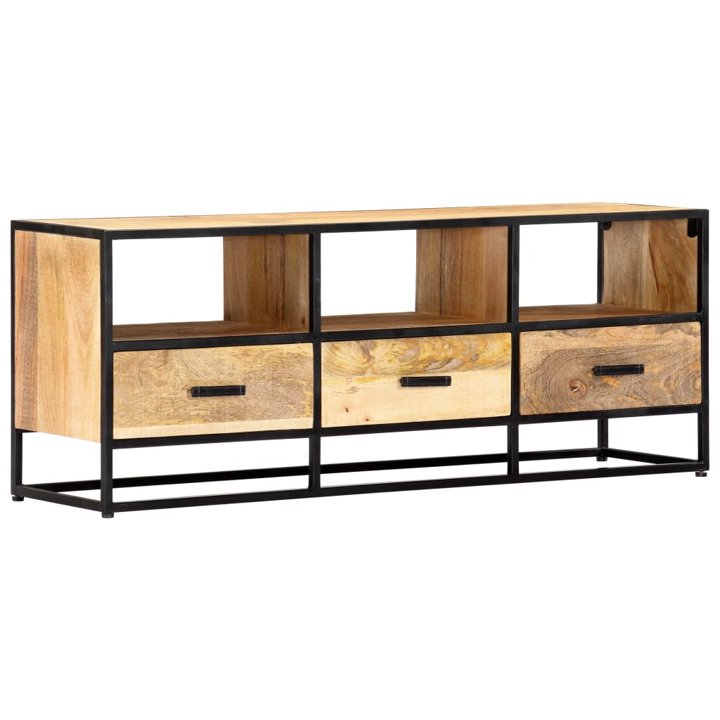 Tv-meubel 120x30x45 cm massief mangohout is nu te koop bij PeponiXL, paradijselijk wonen!