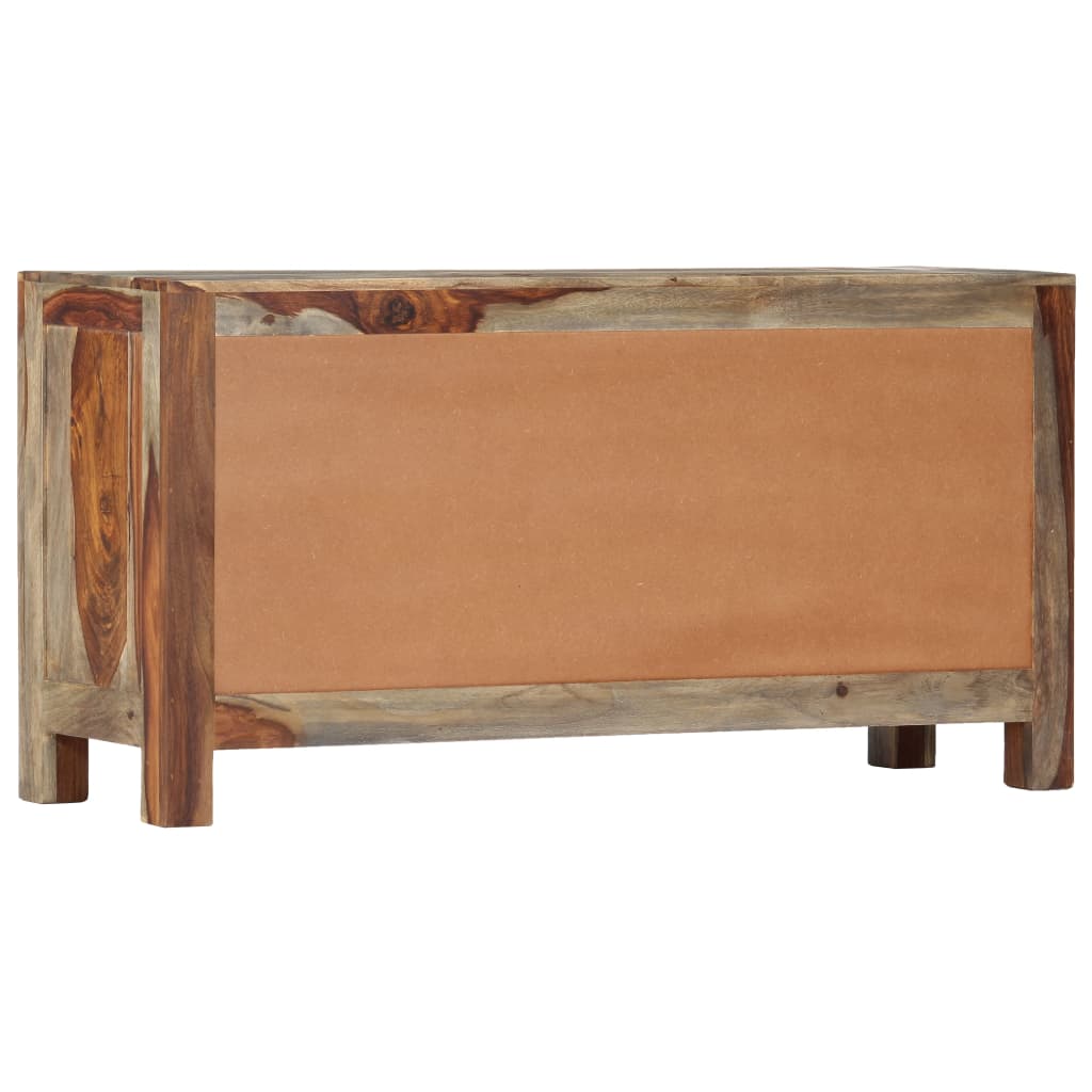 Dressoir 100x30x50 cm massief acaciahout grijs is nu te koop bij PeponiXL, paradijselijk wonen!