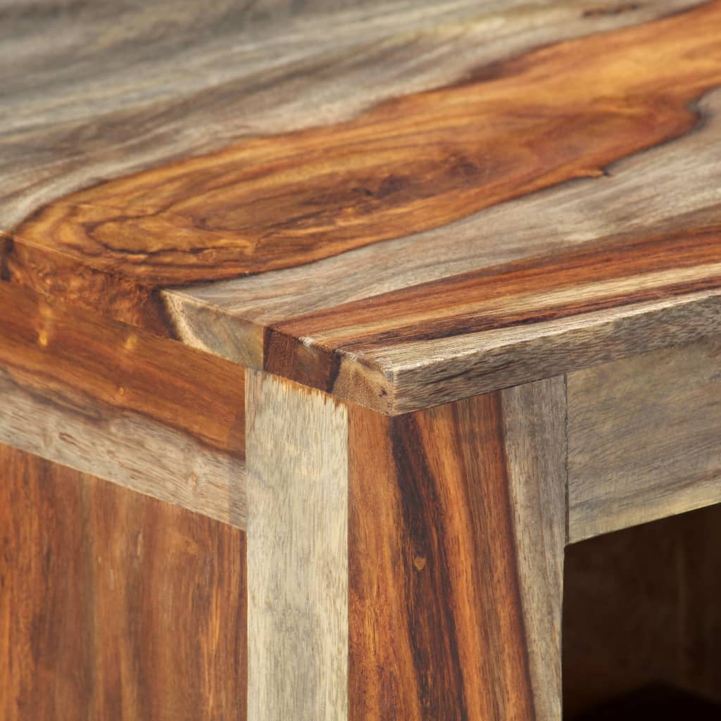 Dressoir 100x30x50 cm massief acaciahout grijs is nu te koop bij PeponiXL, paradijselijk wonen!