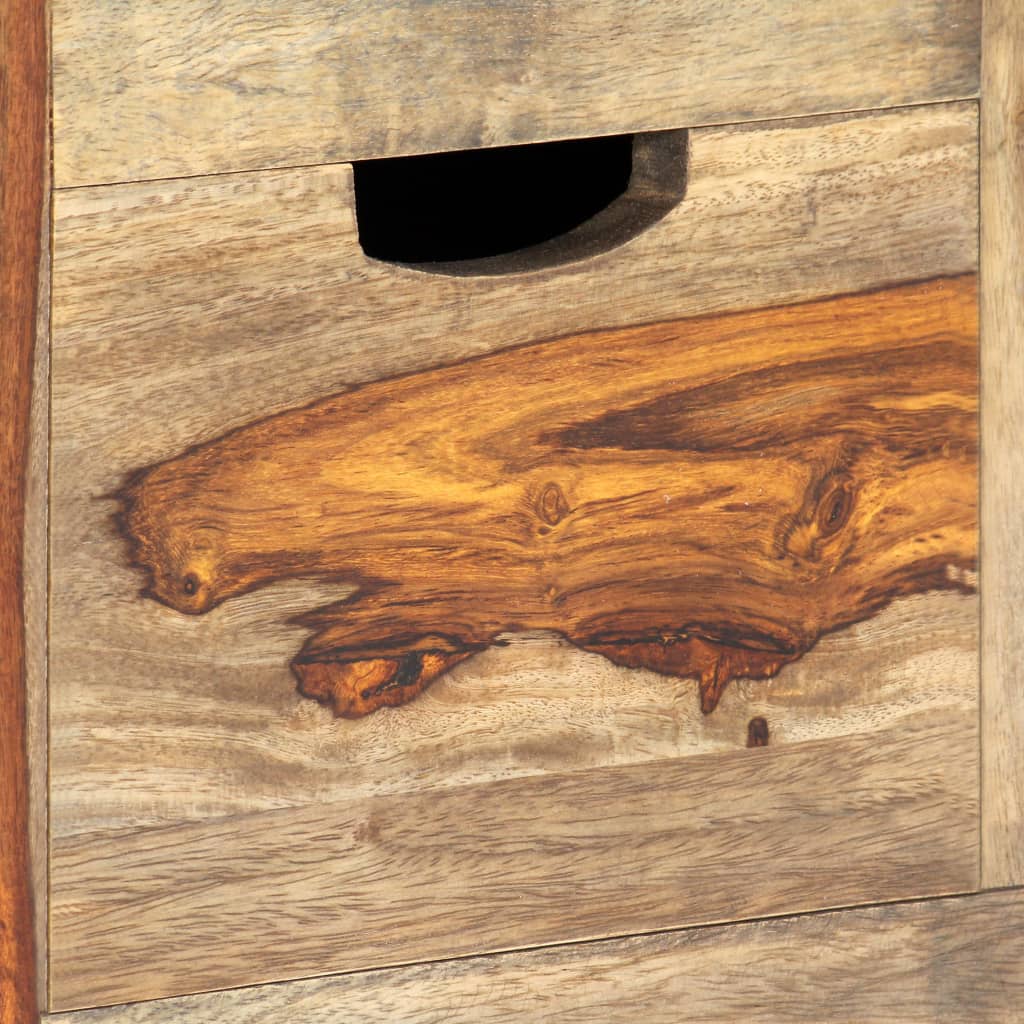 Dressoir 100x30x50 cm massief acaciahout grijs is nu te koop bij PeponiXL, paradijselijk wonen!