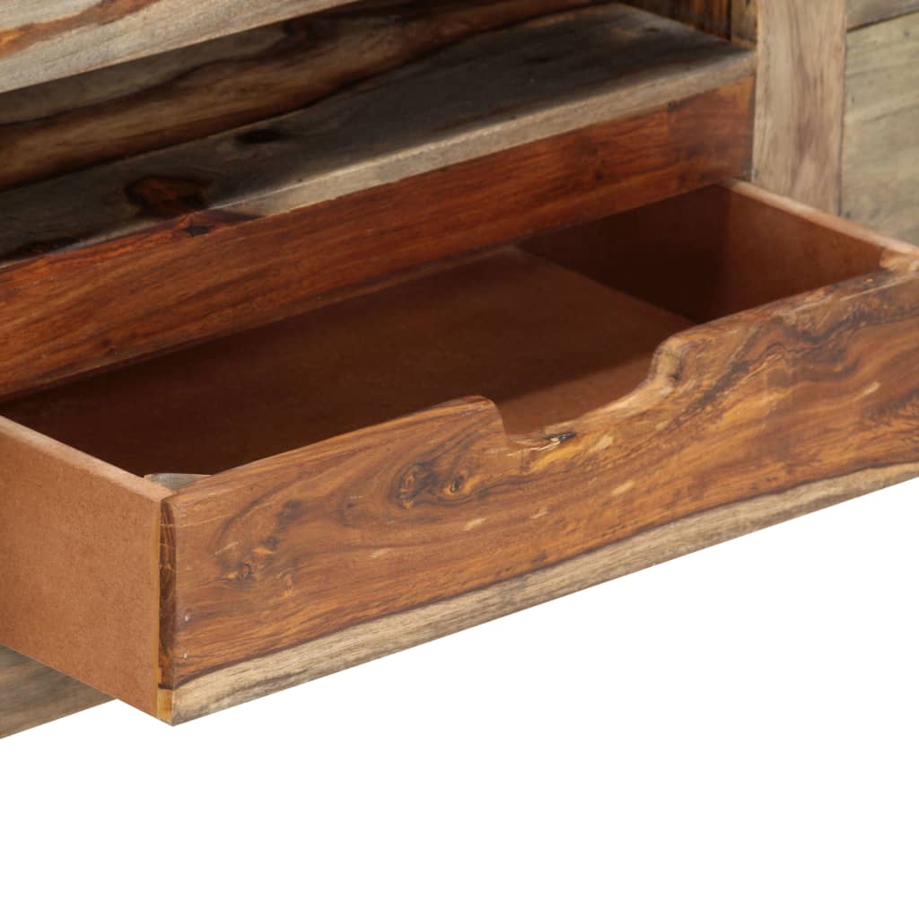 Dressoir 100x30x50 cm massief acaciahout grijs is nu te koop bij PeponiXL, paradijselijk wonen!