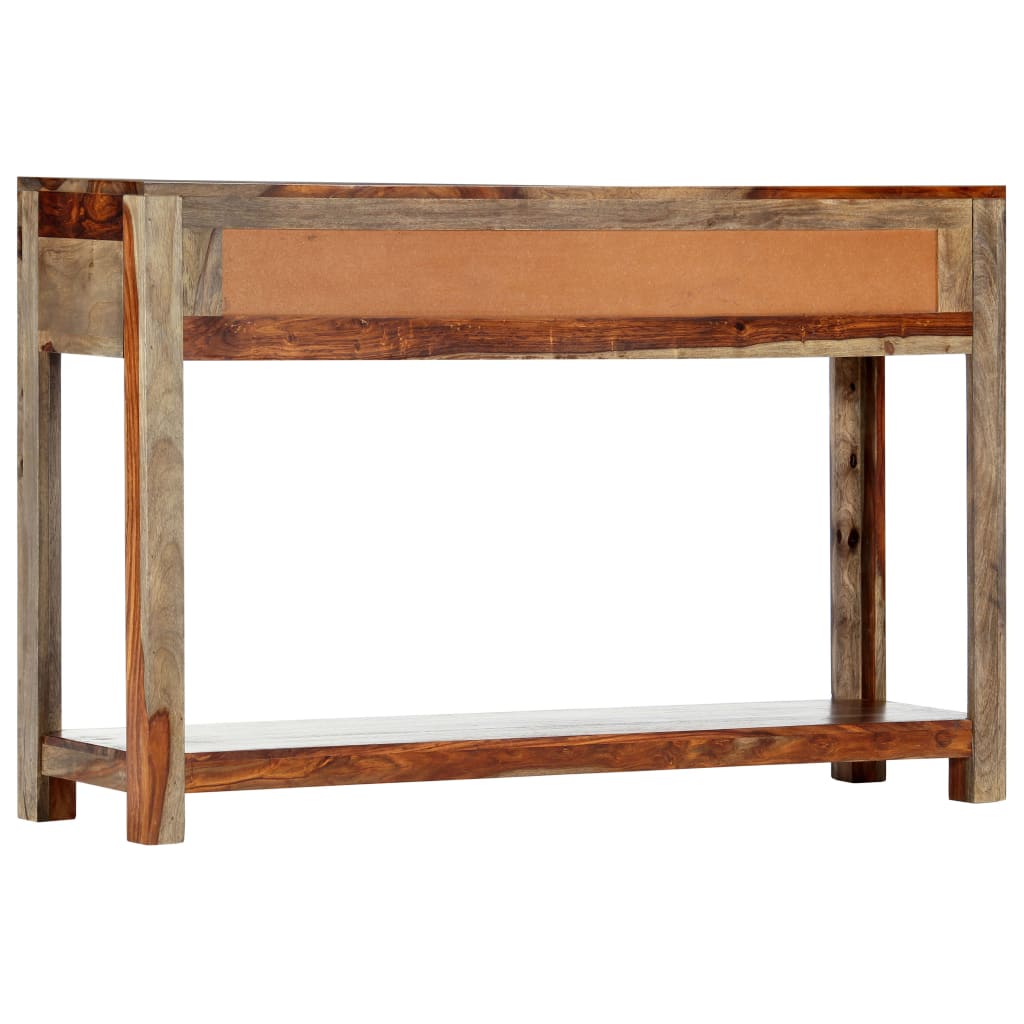 Wandtafel met 3 lades 120x30x75 cm massief acaciahout is nu te koop bij PeponiXL, paradijselijk wonen!