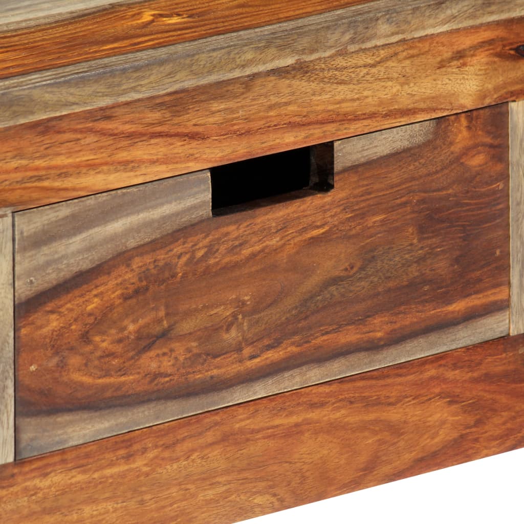 Wandtafel met 3 lades 120x30x75 cm massief acaciahout is nu te koop bij PeponiXL, paradijselijk wonen!