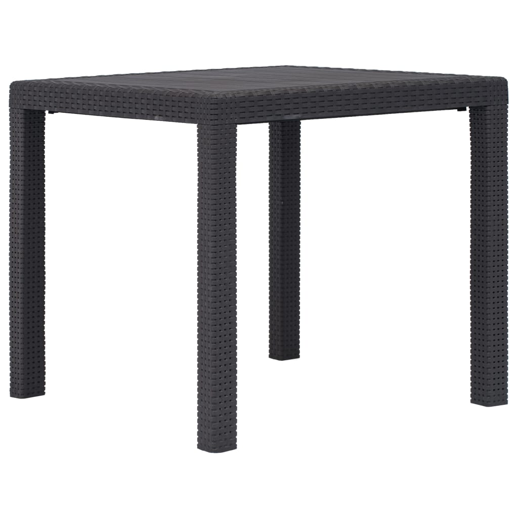 Tuintafel 79x79x72 cm rattan-look kunststof bruin is nu te koop bij PeponiXL, paradijselijk wonen!