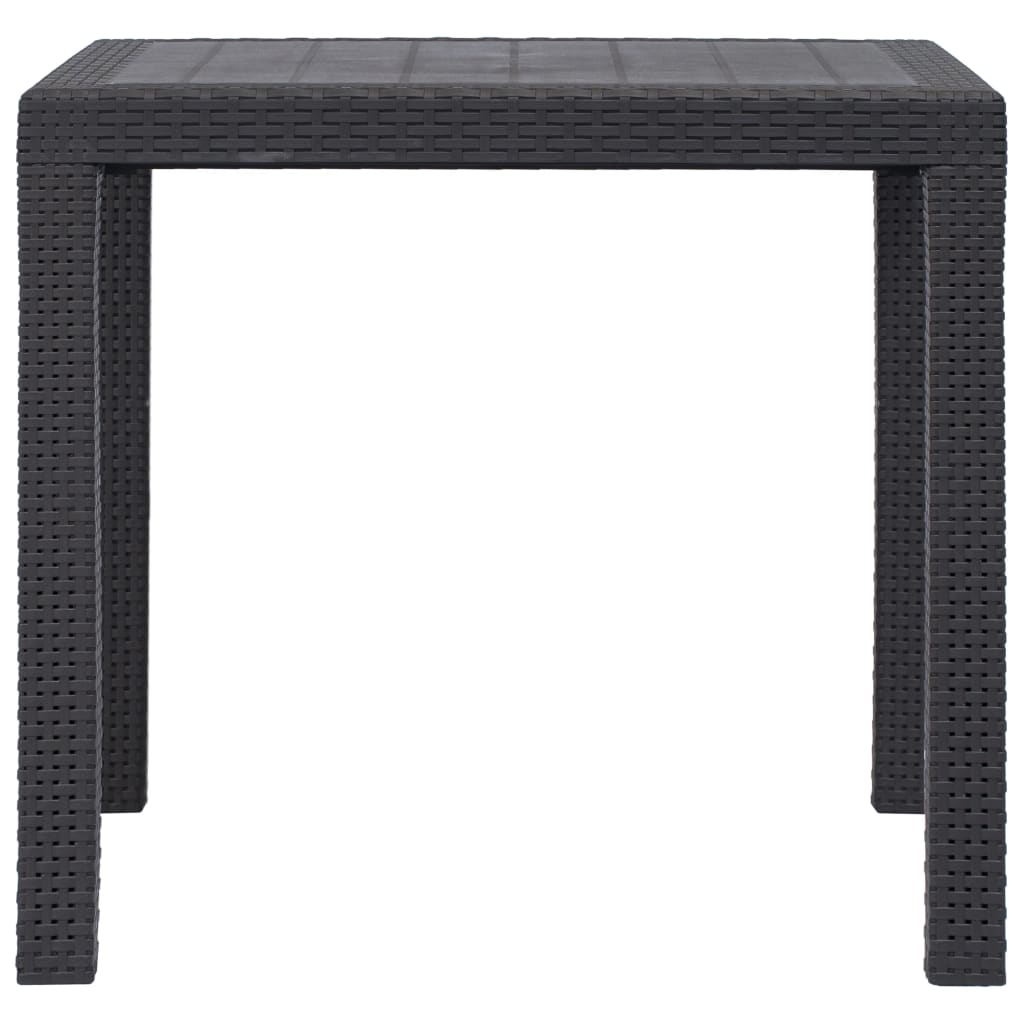 Tuintafel 79x79x72 cm rattan-look kunststof bruin is nu te koop bij PeponiXL, paradijselijk wonen!
