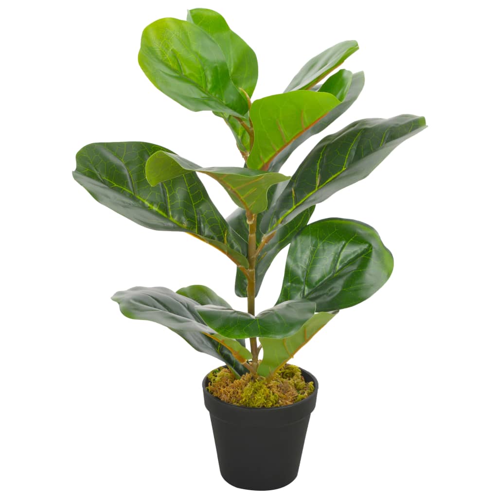 Kunstplant met pot vioolbladplant 45 cm groen is nu te koop bij PeponiXL, paradijselijk wonen!