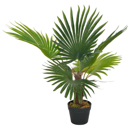 Kunstplant met pot palm 70 cm groen is nu te koop bij PeponiXL, paradijselijk wonen!
