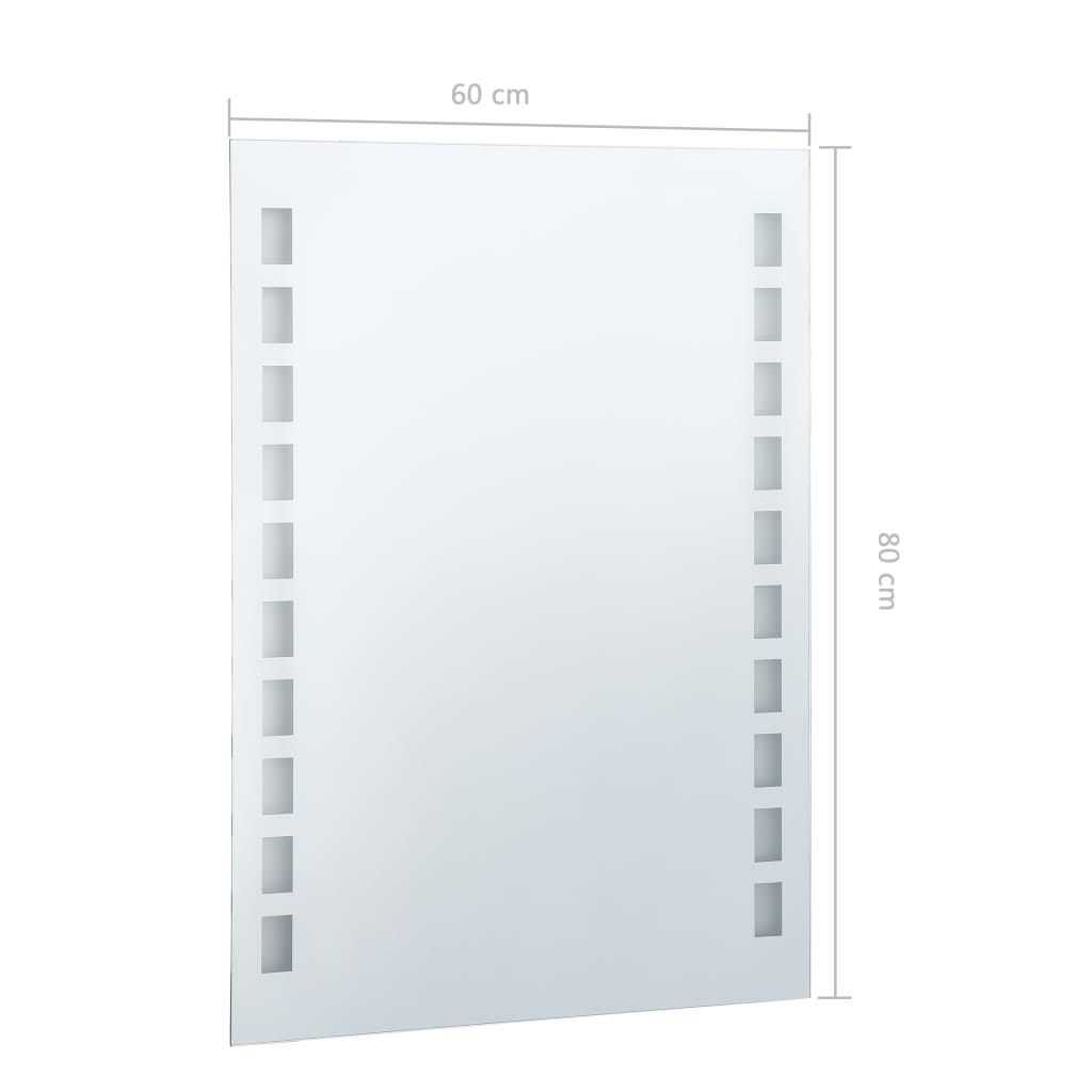 Badkamerspiegel LED 60x80 cm is nu te koop bij PeponiXL, paradijselijk wonen!