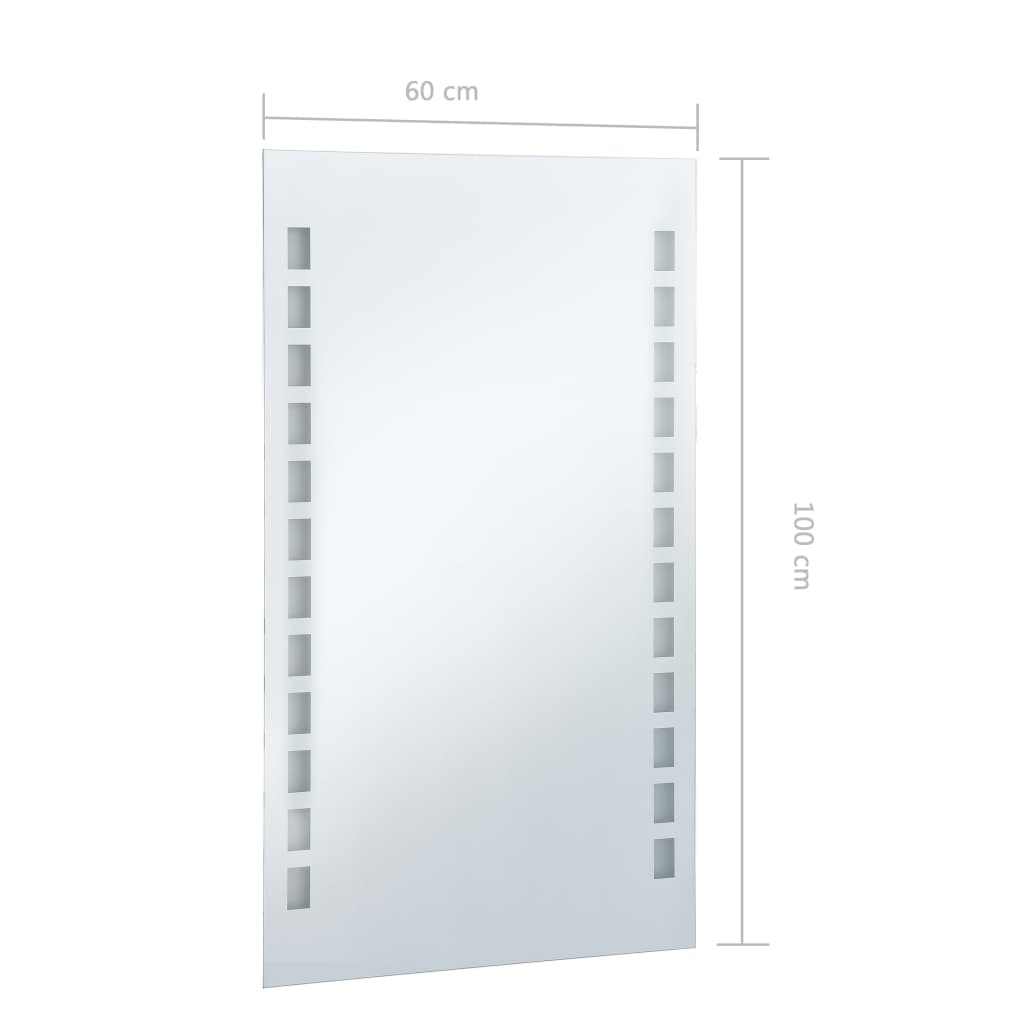 Badkamerspiegel LED 60x100 cm is nu te koop bij PeponiXL, paradijselijk wonen!