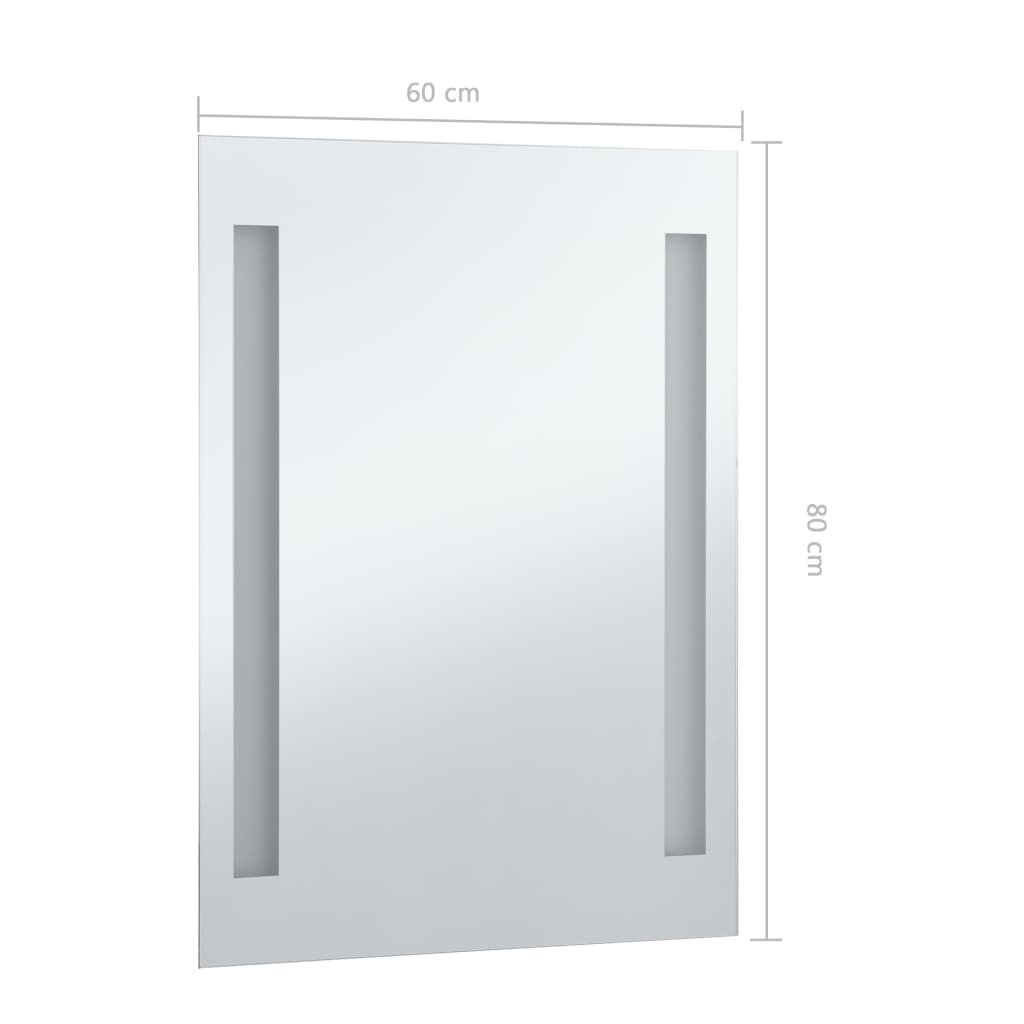 Badkamerspiegel LED 60x80 cm is nu te koop bij PeponiXL, paradijselijk wonen!
