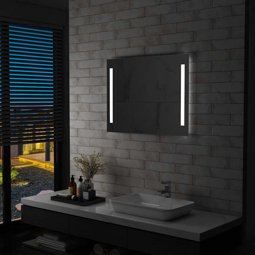 Badkamerspiegel LED 80x60 cm is nu te koop bij PeponiXL, paradijselijk wonen!