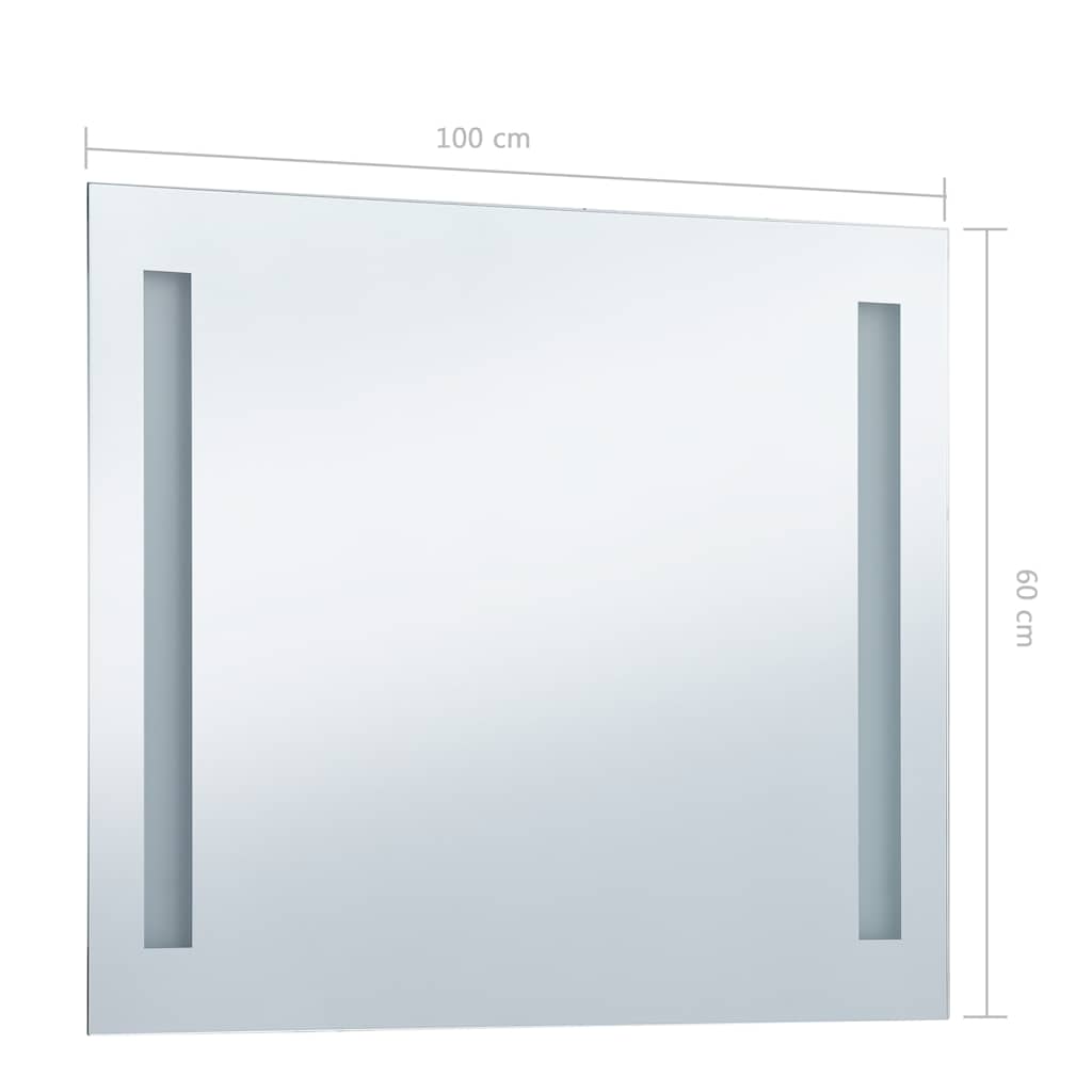 Badkamerspiegel LED 100x60 cm is nu te koop bij PeponiXL, paradijselijk wonen!