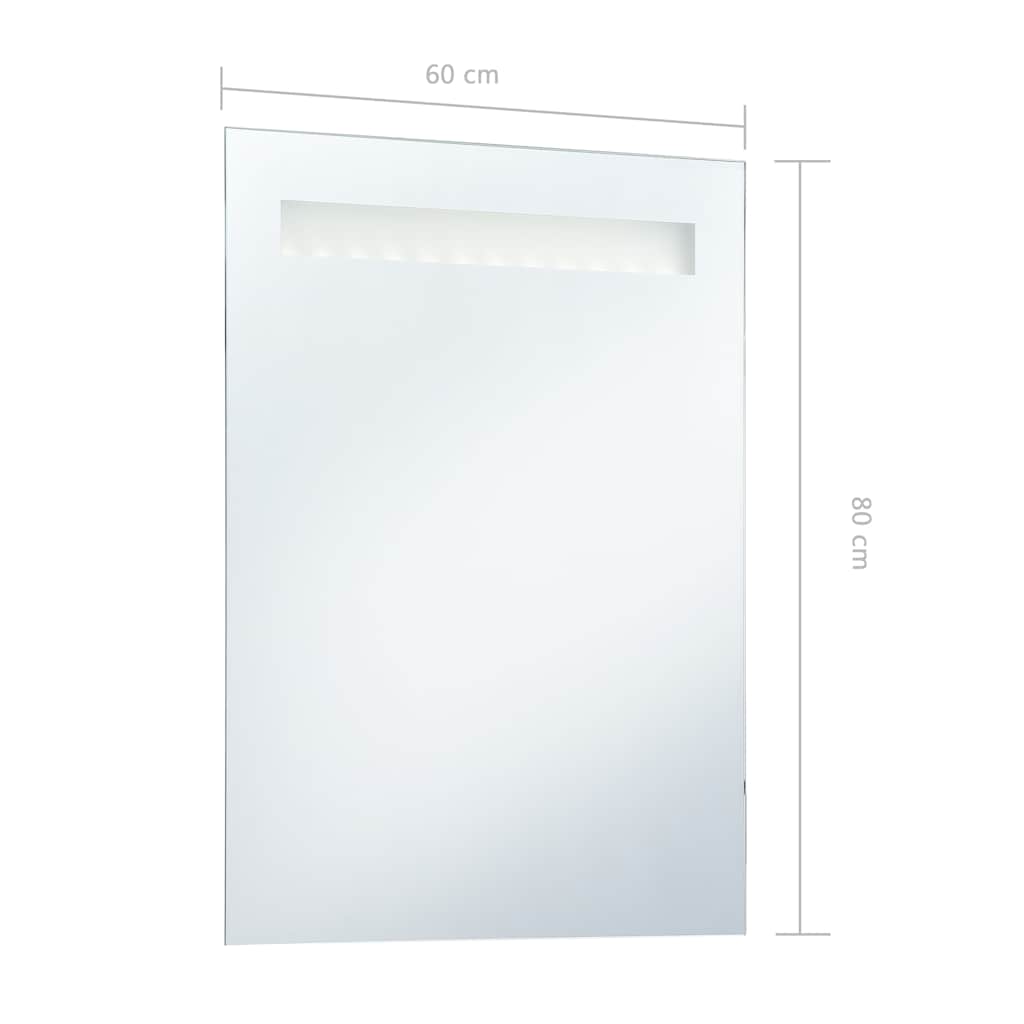 Badkamerspiegel LED 60x80 cm is nu te koop bij PeponiXL, paradijselijk wonen!