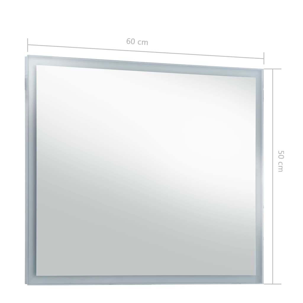 Badkamerspiegel LED 60x50 cm is nu te koop bij PeponiXL, paradijselijk wonen!