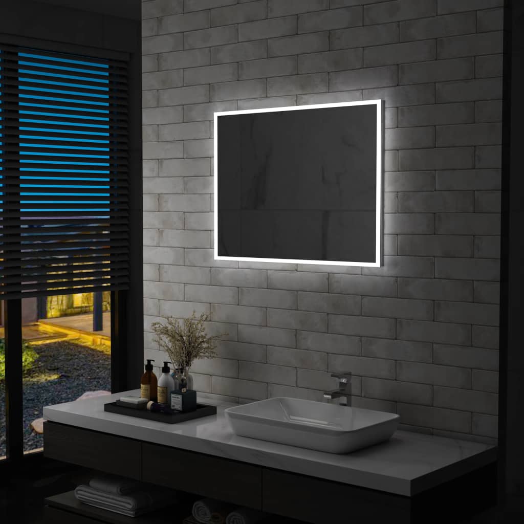 Badkamerspiegel LED 80x60 cm is nu te koop bij PeponiXL, paradijselijk wonen!