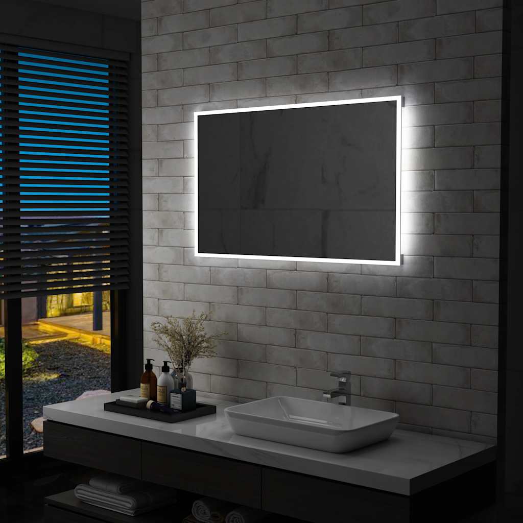Badkamerspiegel LED 100x60 cm is nu te koop bij PeponiXL, paradijselijk wonen!