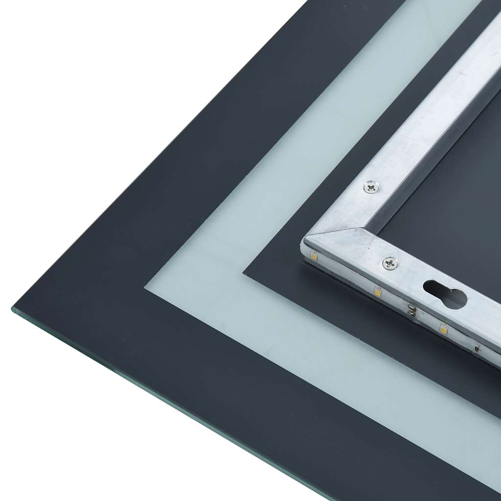 Badkamerspiegel LED met aanraaksensor 60x80 cm is nu te koop bij PeponiXL, paradijselijk wonen!