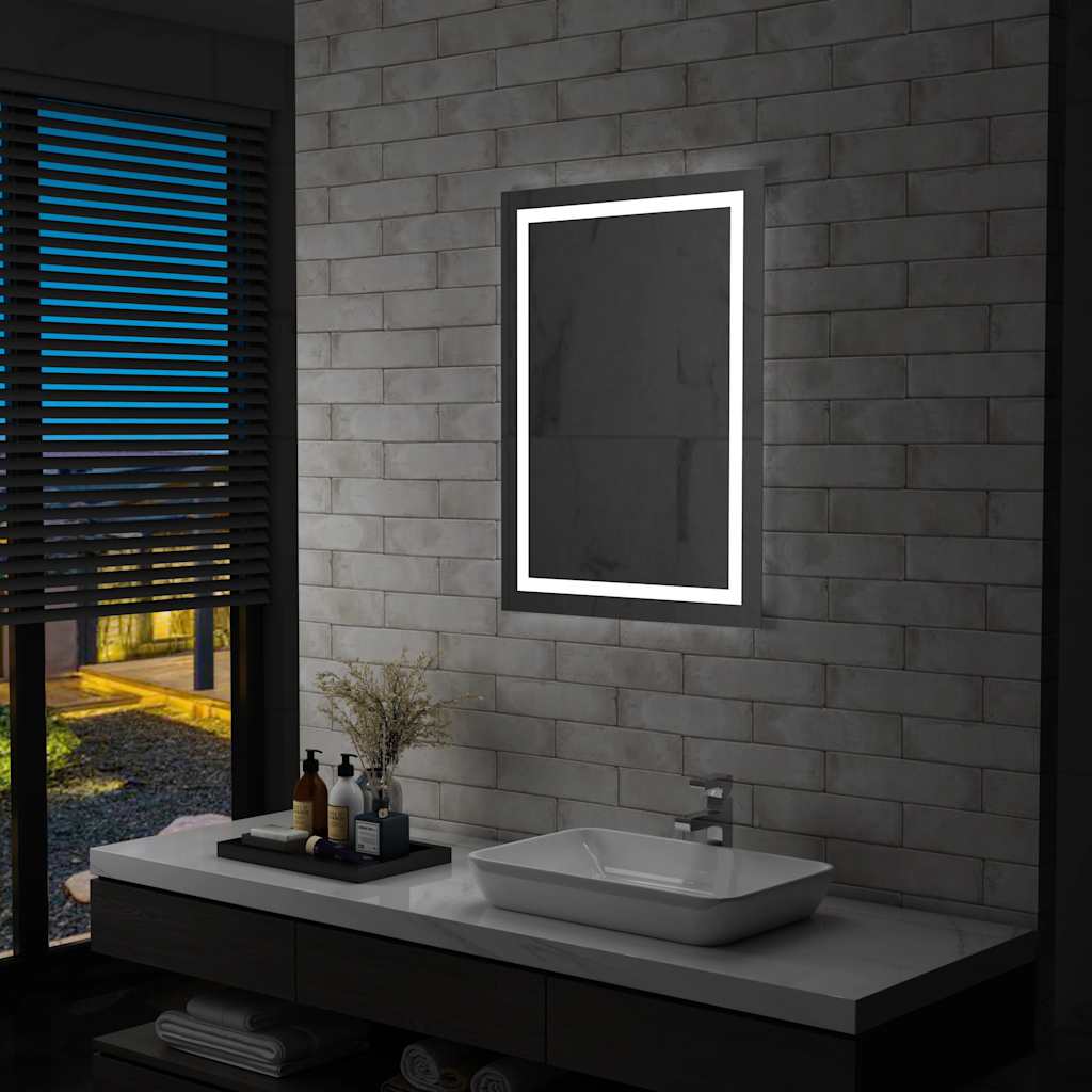 Badkamerspiegel LED met aanraaksensor 60x80 cm is nu te koop bij PeponiXL, paradijselijk wonen!