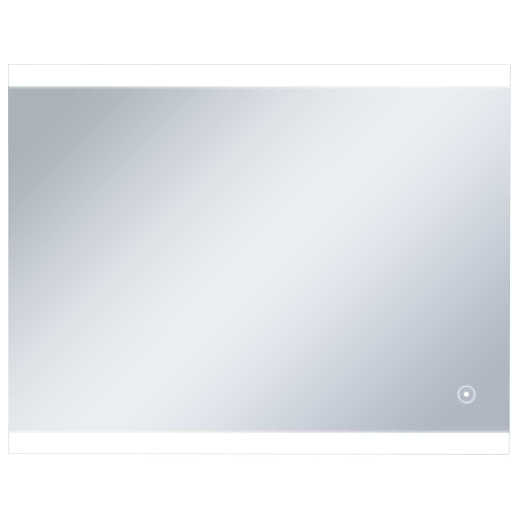 Badkamerspiegel LED met aanraaksensor 80x60 cm is nu te koop bij PeponiXL, paradijselijk wonen!