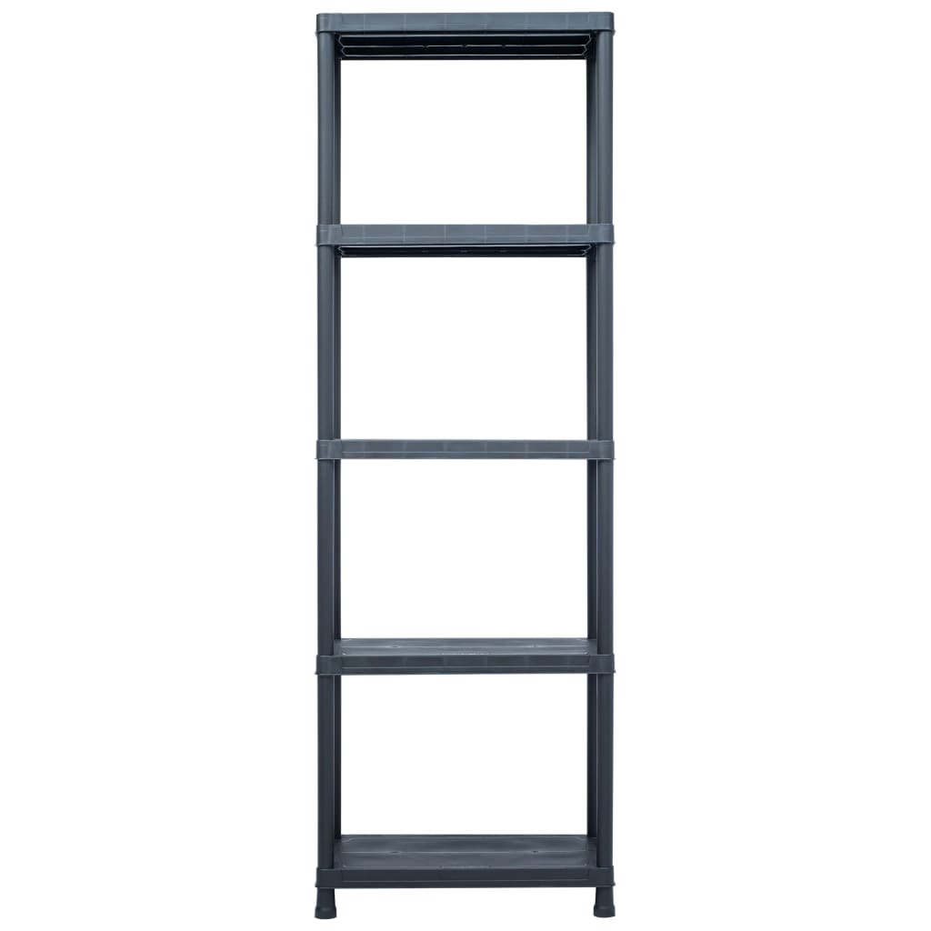 Opbergrek 125 kg 60x30x180 cm kunststof zwart is nu te koop bij PeponiXL, paradijselijk wonen!