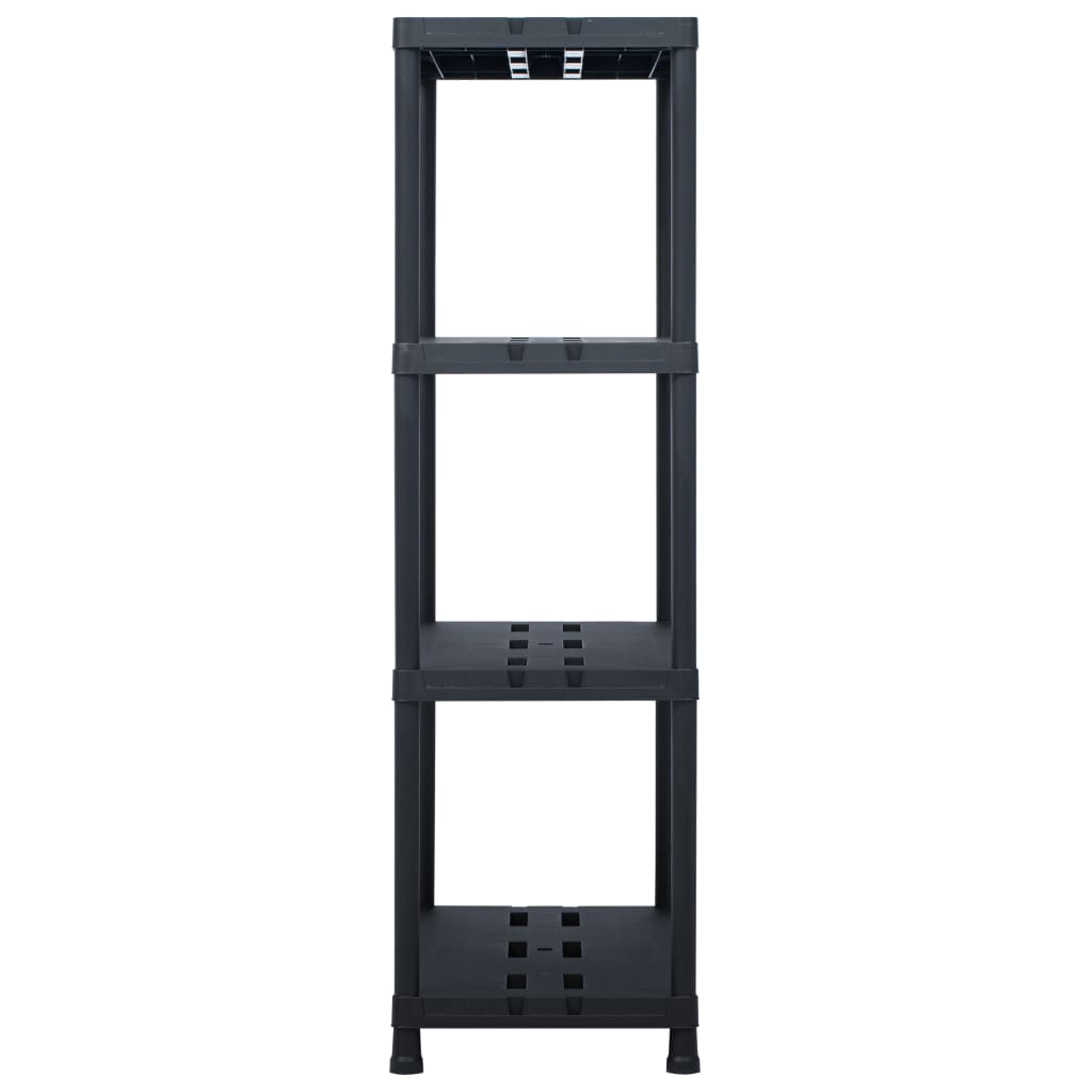 Opbergrek 220 kg 90x40x138 cm kunststof zwart is nu te koop bij PeponiXL, paradijselijk wonen!