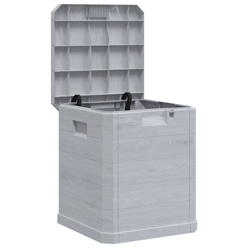 Opbergbox voor in de tuin 90 L lichtgrijs is nu te koop bij PeponiXL, paradijselijk wonen!
