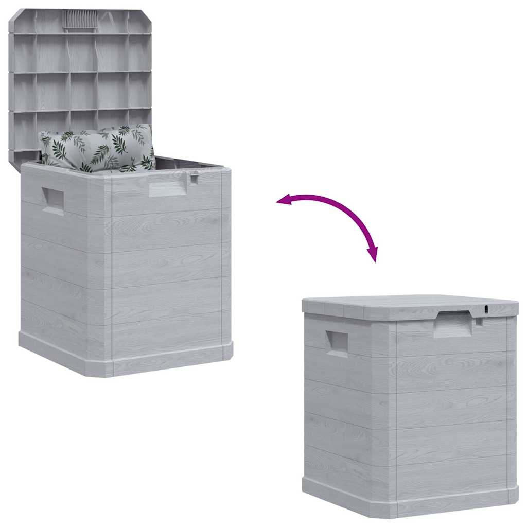 Opbergbox voor in de tuin 90 L lichtgrijs is nu te koop bij PeponiXL, paradijselijk wonen!