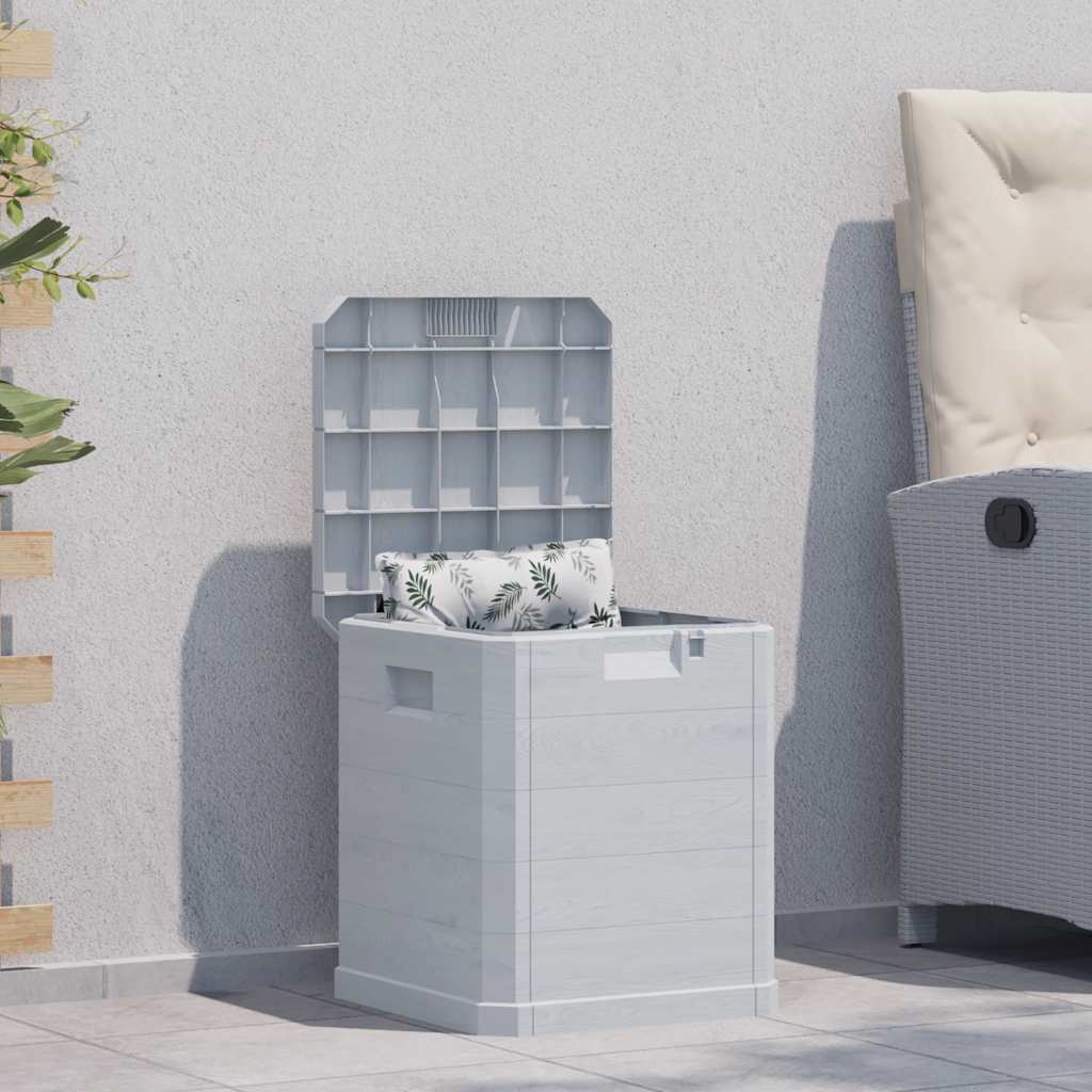Opbergbox voor in de tuin 90 L lichtgrijs is nu te koop bij PeponiXL, paradijselijk wonen!