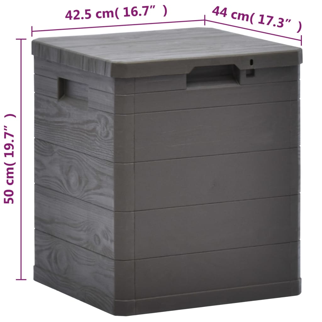 Opbergbox voor in de tuin 90 L bruin is nu te koop bij PeponiXL, paradijselijk wonen!