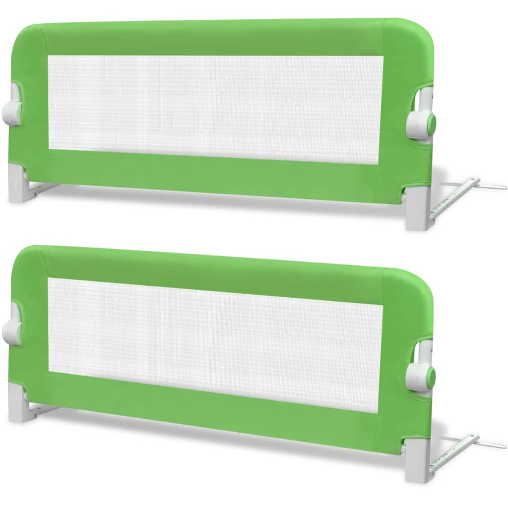 Kinderbedhekjes 2 st 102x42 cm groen is nu te koop bij PeponiXL, paradijselijk wonen!