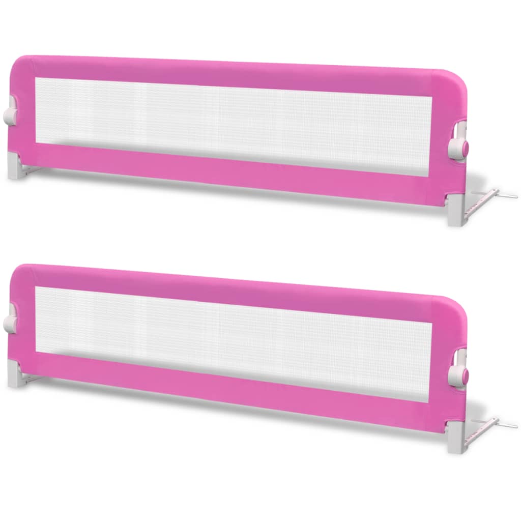 Kinderbedhekjes 2 st 150x42 cm roze is nu te koop bij PeponiXL, paradijselijk wonen!