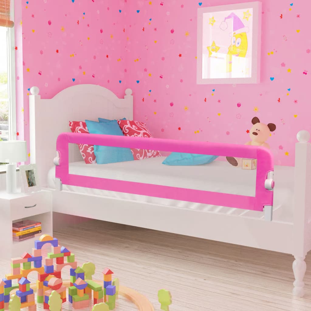 Kinderbedhekjes 2 st 150x42 cm roze is nu te koop bij PeponiXL, paradijselijk wonen!