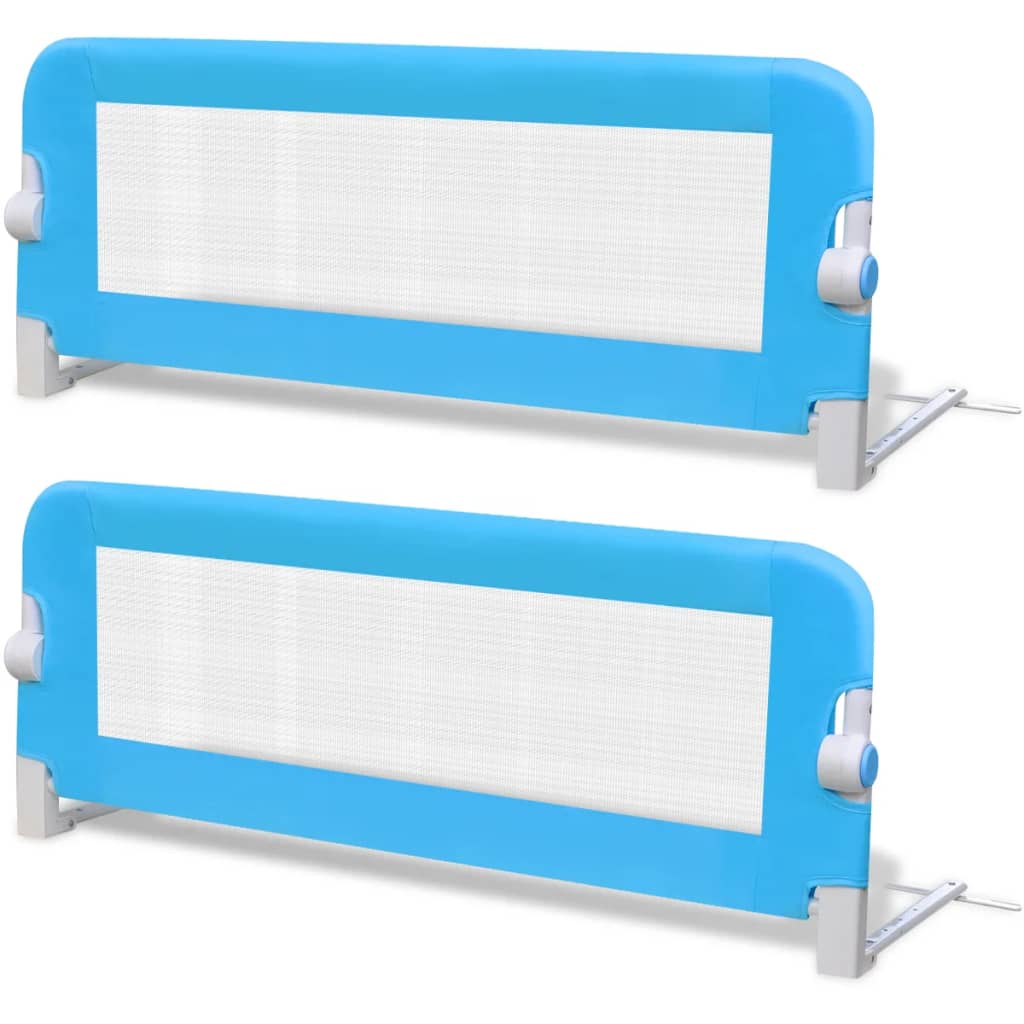 Kinderbedhekjes 2 st 102x42 cm blauw is nu te koop bij PeponiXL, paradijselijk wonen!