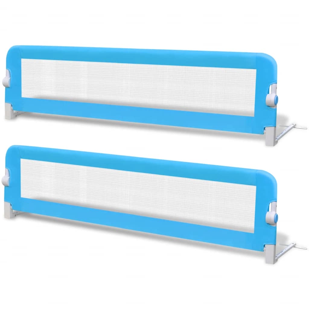 Kinderbedhekjes 2 st 150x42 cm blauw is nu te koop bij PeponiXL, paradijselijk wonen!