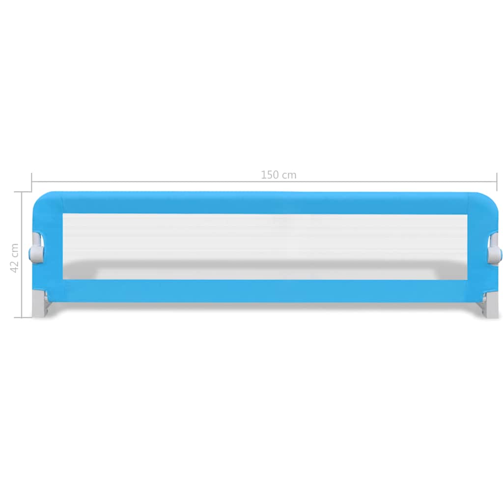 Kinderbedhekjes 2 st 150x42 cm blauw is nu te koop bij PeponiXL, paradijselijk wonen!