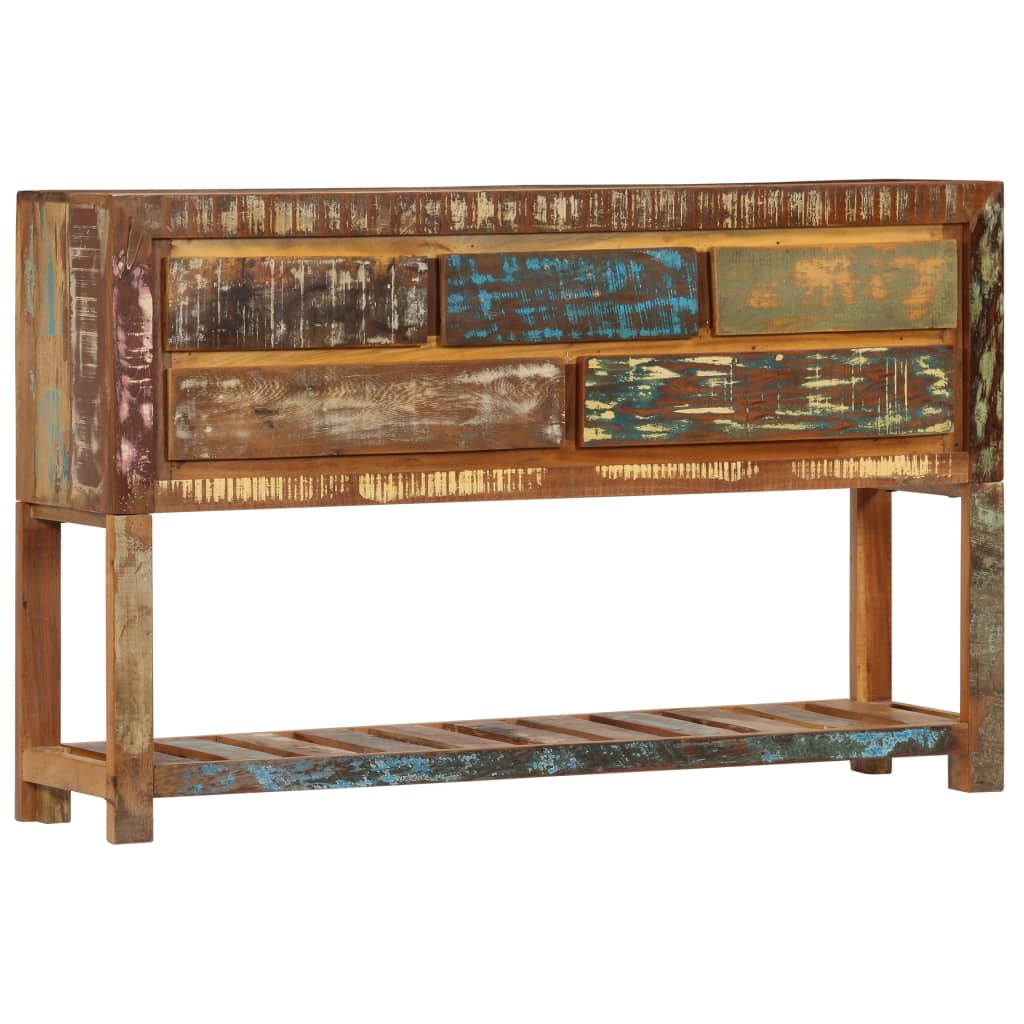 Dressoir 120x30x75 cm massief gerecycled hout is nu te koop bij PeponiXL, paradijselijk wonen!