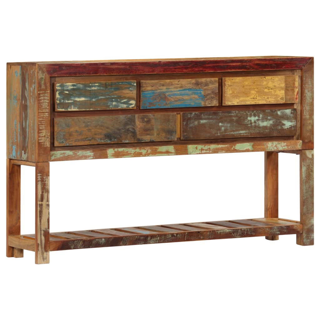 Dressoir 120x30x75 cm massief gerecycled hout is nu te koop bij PeponiXL, paradijselijk wonen!