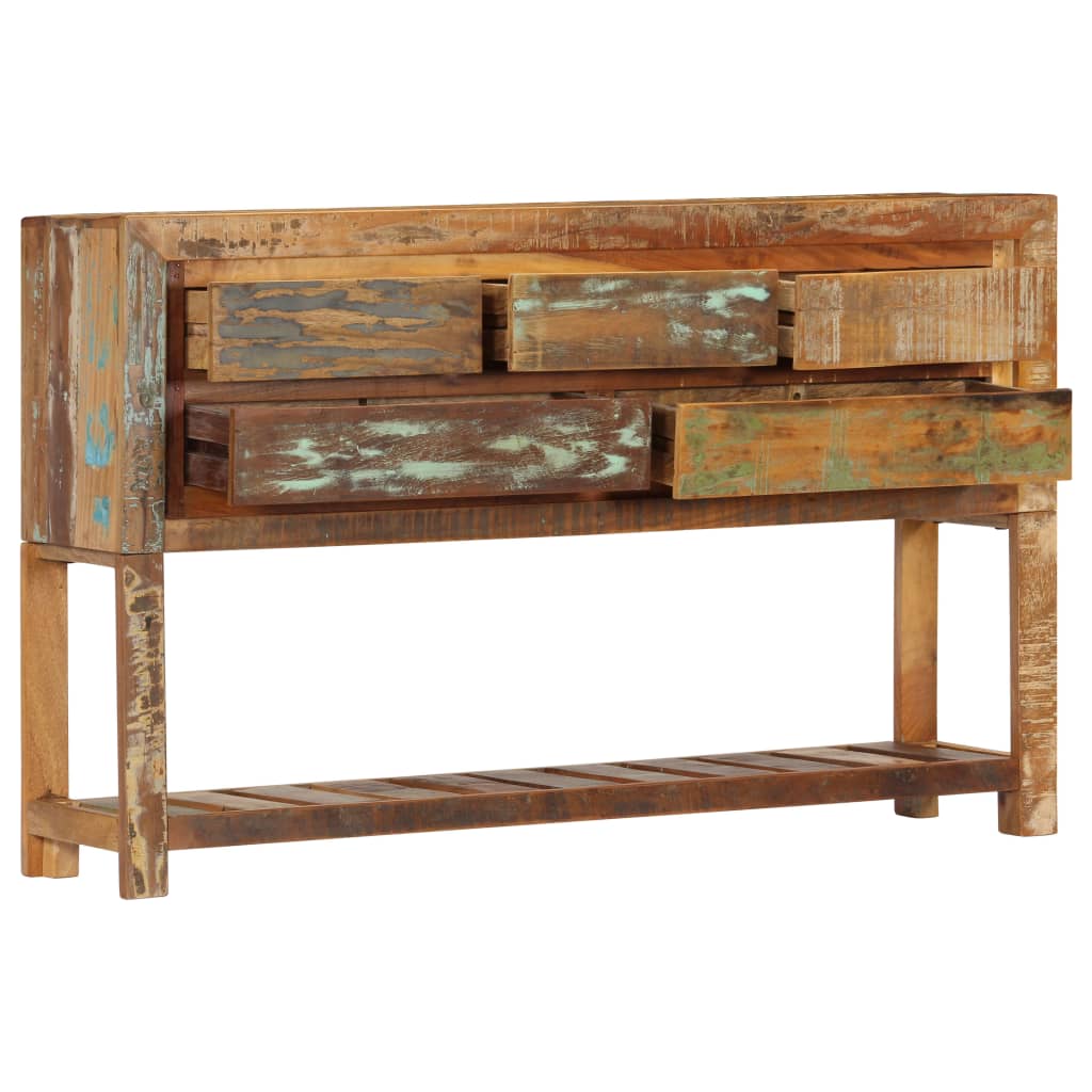 Dressoir 120x30x75 cm massief gerecycled hout is nu te koop bij PeponiXL, paradijselijk wonen!